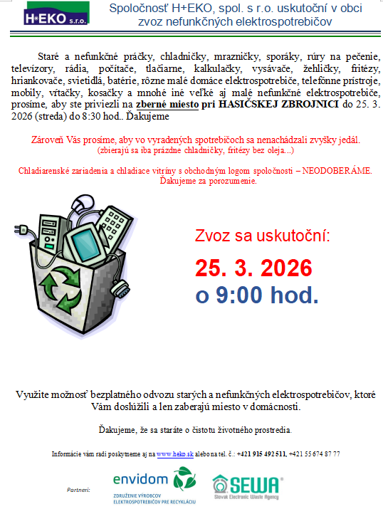 zvoz elektrospotrebičov