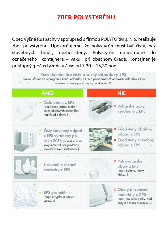 zber polystyrenu